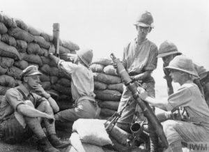 TRENCH MORTARS ON THE BALKAN FRONT DURING THE FIRST WORLD WAR