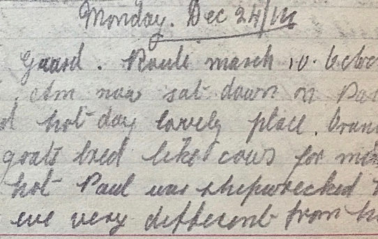 Biscuits, Bully & Goats - December 24th, 1917