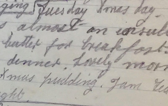 A Concert Party and Pudding - December 25th, 1917