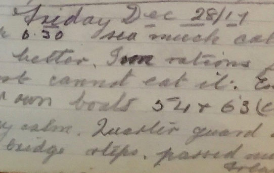 Iron Rations - December 28th, 1917