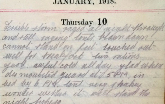 Gales and Guard Duty - January 10th, 1918
