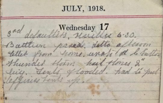 Field Punishment No 1 - July 17th, 1918