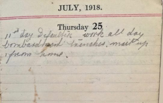 Saluting - July 25th, 1918